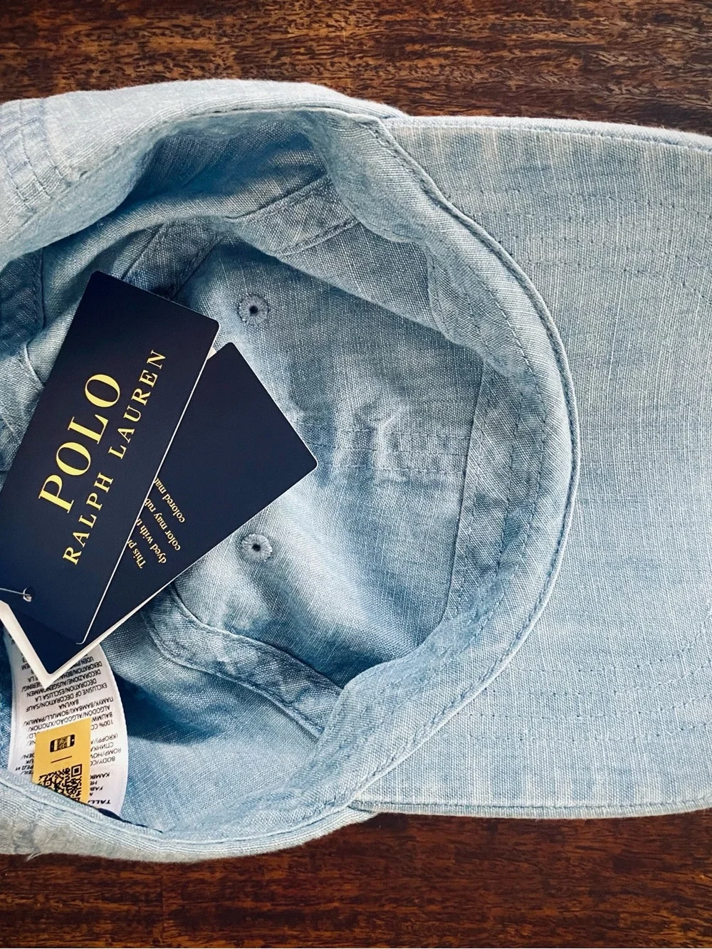 Polo by Ralph Lauren Chambray Cotton Baseball Cap